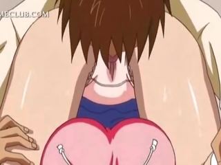 Slutty teen hentai young woman gets mouth filled with