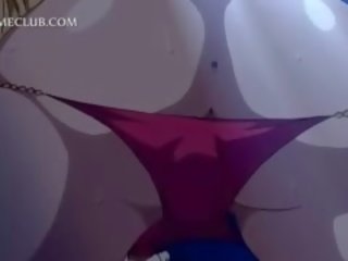 Busty Anime Blonde Taking Fat prick In Tight Ass Hole