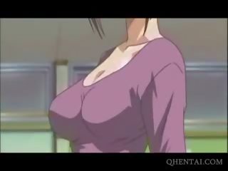 Αλυσοδεμένος/η hentai αγαπημένη δίνει bj με παιχνίδι επάνω σχισμή