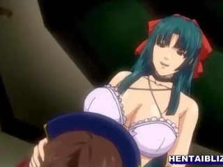 Big tits hentai adult movie party
