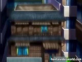 Captivating anime lassie geneukt met dildo en met staaf