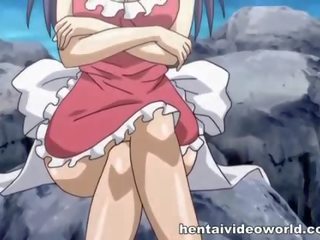 I shkëlqyer anime i virgjër i parë sucks dhe fucks