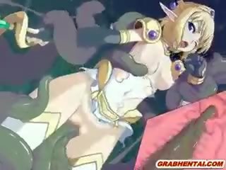 Delightful Hentai Elf Caught And tremendous Drilled Wetpussy By Tentacles