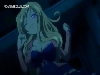 Blonde turned on Hentai seductress Teasing johnson With A Blowjob