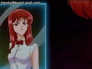 Fantasztikus szemérmetlen vöröshajú anime szépség van tréfa 2. rész