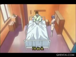 Animado tímida hentai boneca salto masters manhood em hospital