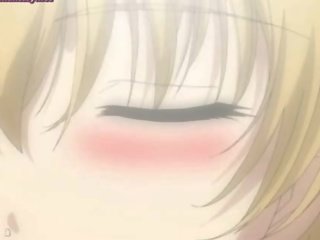 Blond anime jung dame rucke putz