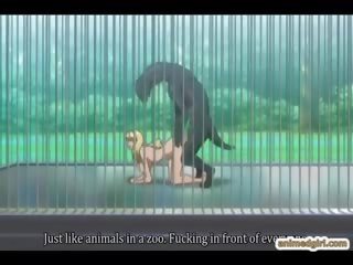 Dögös anime kemény szar által lizard szörny