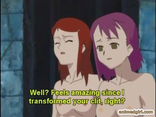 Transsexual hentai duplo penetração