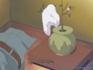 Tempting big jugs hentai anime milf rammed by stranger