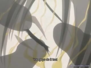 Hentai anime córka molested i zakneblowany z kurki