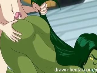 Stupendous fyra hentai - she-hulk gjutning