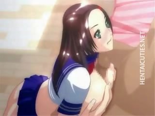 Hot Anime harlot Gives Head And Titjob