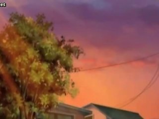Malaki boobed anime asawang babae makakakuha ng inilatag