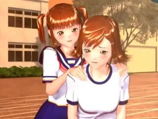 Délicat l'anime fille obtient baisée par son étudiante