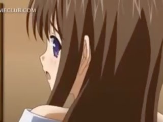 Anime trekant med delikat tenåring porno dukker knulling