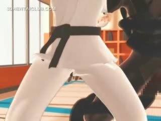 Karate anime hentai koolitüdruk imeb monsters suur manhood