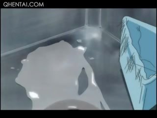 Hentai sporco film bambola dando suo esperto un pompino prende minuscolo vagina