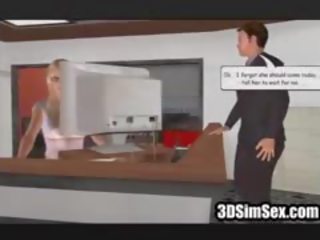 3D Sim x rated clip Lesbians