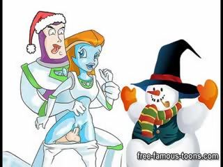 Famoso desenhos animados natalino orgia