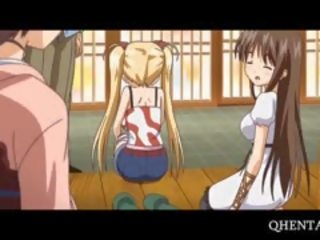 Hentai girls sharing pénis in ruangan telungsawetara