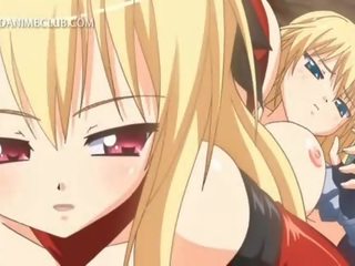 3d anime sixtynine med blond stupendous lesbisk tenåringer