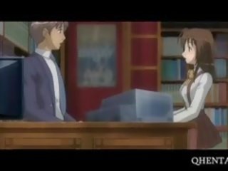 Hentai jovem mulher é uma merda professors johnson em biblioteca