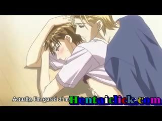 Štíhlý anime homosexuální stupendous masturbated a pohlaví film akce