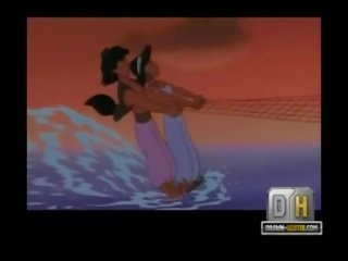 Aladdin pieaugušais filma pludmale x nominālā filma ar jasmīns