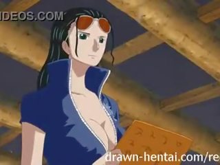 Satu potongan animasi pornografi menunjukkan seks dengan nico robin