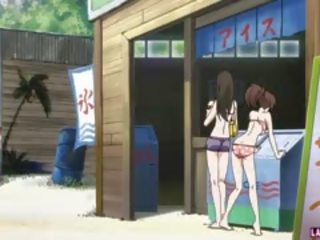 エロアニメ フェム fatale で ビキニ 取得 ファック 上の ザ· ビーチ