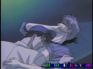 Litt anime homofil twink foreplayed og knullet