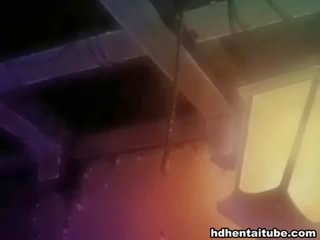 Kagulat-gulat anime adolescent makakakuha ng kanya una xxx klip karanasan