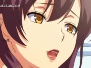 Paauglių 3d anime jaunas moteris kova per a didelis velenas