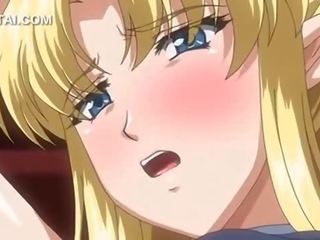 Magnificent blonde anime fairy cunt banged hardcore