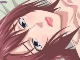 Anime prostitutė gauna burna pripildytas su sperma