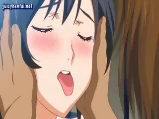 Anime fiatal hölgy -val harisnya figyelembe egy kemény pöcs