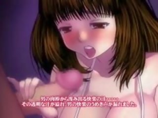 Gyönyörű anime -ban hármasban fasz