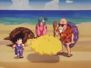Bulma meets the doc Roshi and movies her pussy