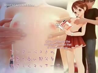 Delicate anime jaunkundze attīrīta par netīras video un bumbulīši teased