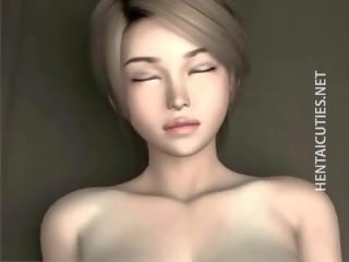 Busty 3D Anime seductress Gets Tits Fucked