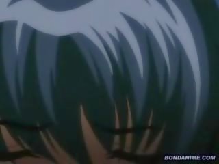 Elragadó bögyös hentai anime nindzsa -ban harisnyanadrág gangbanged