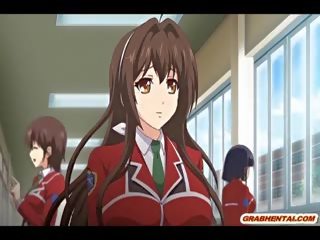 Cycate japońskie hentai uczennica standing pieprzony i creampi