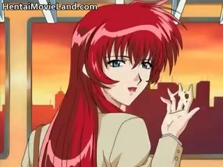 Enticing Redhead Anime honey Gets Tiny Snatch Part4