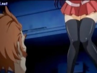 Magnificent anime mladý žena s podprsenka a kalhotky