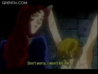 Hentai Nasty damsel Torturing A Blonde xxx movie Slave In Chains