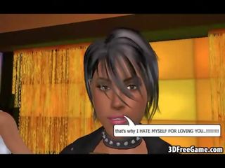Smashing 3d babes är interacting i några recorded gameplay