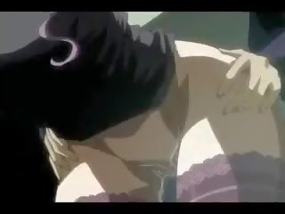 Outstanding brinner animen flicka körd av den anusen