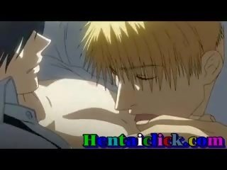 Hentai homosexual stripling teniendo duro xxx película y amor