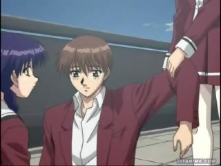 Hentai anime classmates trojka v školské